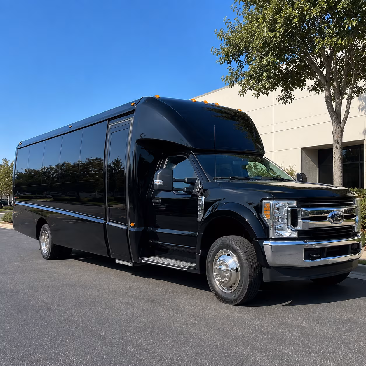moore comfortable charter buses for government military personnel